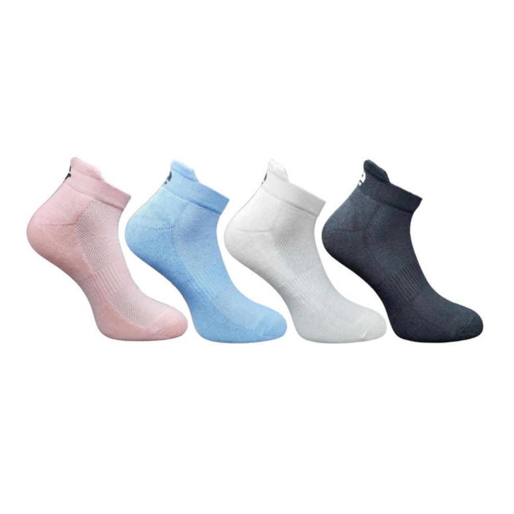 Set of 4 Multicolor Unisex Cotton Ankle Length Socks