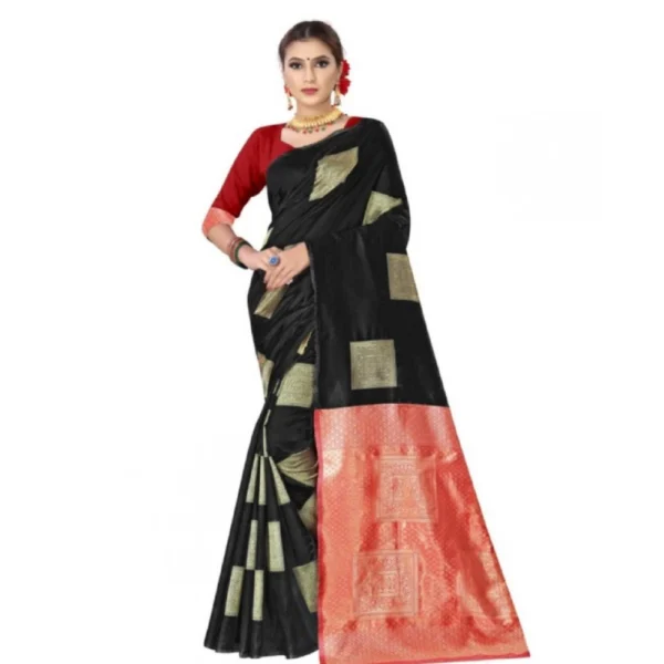 Women's Lichi Silk Printed Saree