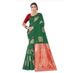 Women's Lichi Silk Printed Saree