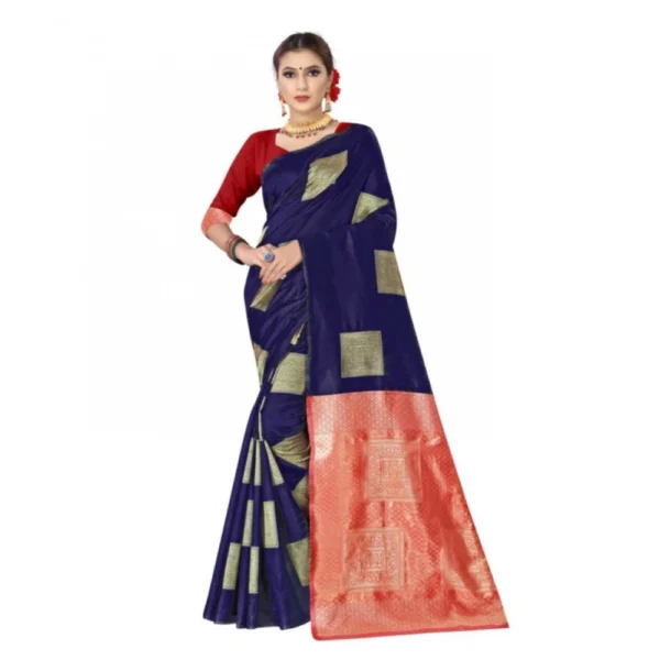 Women's Lichi Silk Printed Saree