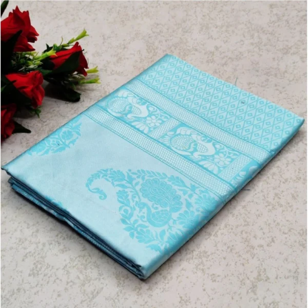 Women's Lichi Silk Printed Saree