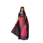 Red Soft Lichi Silk Printed Saree for Women