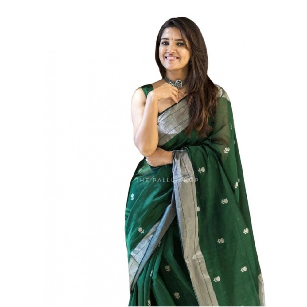 PID-63641-Women-s-Soft-Lichi-Silk-Printed-Saree-With-Unstitched-Blouse-5-5-Mtr-Green-1-1000x1000-1.webp Green Lichi Silk Printed Saree for Women