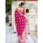 Lichi Silk Printed Saree - Angle 2