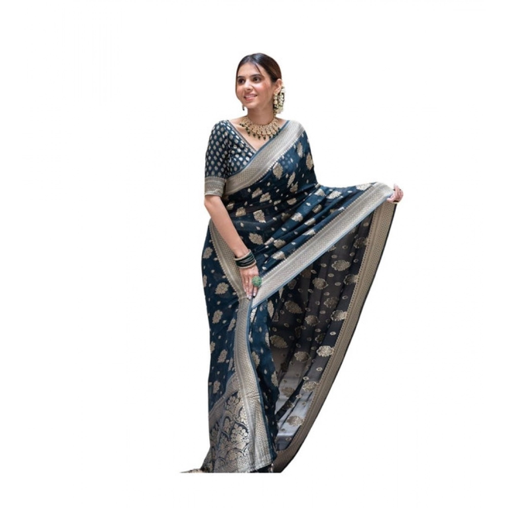 PID-63648-Women-s-Soft-Lichi-Silk-Printed-Saree-With-Unstitched-Blouse-5-5-Mtr-Blue-1-1000x1000-1.webp Blue Soft Lichi Silk Printed Saree with Unstitched Blouse
