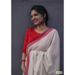 White Lilan Printed Saree for Women