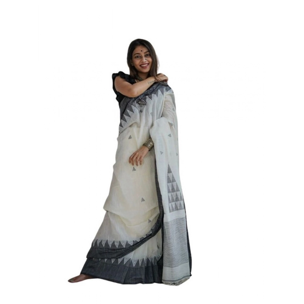 PID-63652-Women-s-Soft-Lilan-Printed-Saree-With-Unstitched-Blouse-5-5-Mtr-White-Black-1-1000x1000-1.webp White Black Lilan Saree for Women