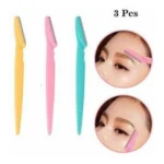 Generic Pack of 3_Facial Razor Set Eyebrow and Face Shaving Trimmer (Color: Assorted ) - Image 2