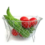 Generic Foldable Chef Basket – Multi-Function Strainer And Steamer (Color: Assorted ) - Image 3