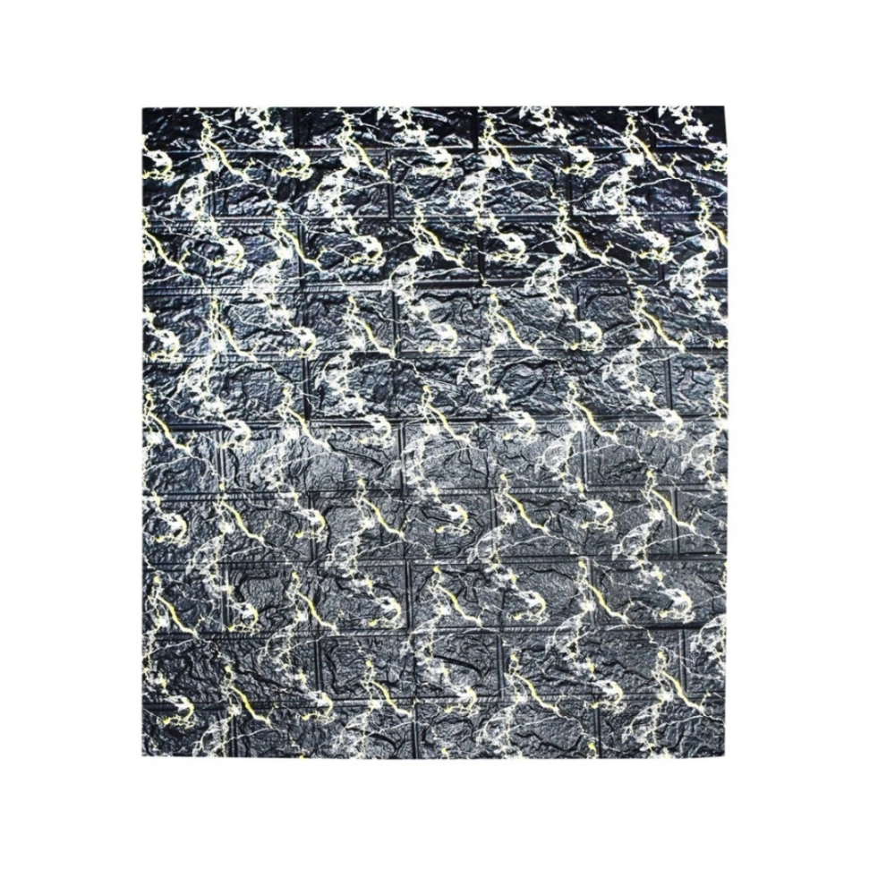 Assorted fancy black 3D wall decor stickers and panels