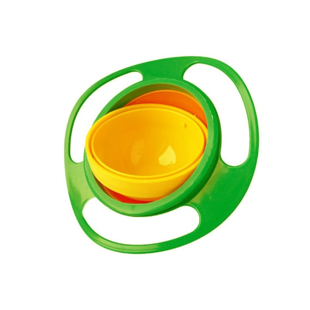 Pack of 2 Spill-Proof Rotating Gyro Bowls for Kids