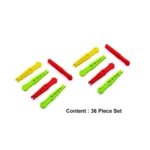 Generic Pack of 4_Cloth Hanger Clips 36Pcs set – Multi-Purpose Clothes Pegs (Color: Assorted ) - Image 2