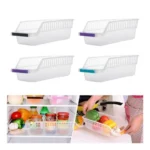 Generic Plastic Fridge Space Saver Rack Organizer – (Color: Assorted ) - Image 2