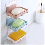 Generic Pack of 5_Magic Sticker Soap Holder – Wall-Mount Soap Organizers (Color: Assorted ) - Image 3