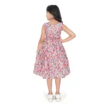 Generic Girl's Digital Chicken Printed Sleeve Less Round Neck Dress (Pink) - Image 3