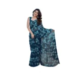 Blue Chiffon Printed Saree for Women