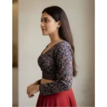 Ajrakh Cotton Blouse - Angle 2