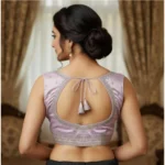 Generic Women's Zimmi Choo Sequin Work V-Neck Padded Blouse (Lavender 38 Ready (Self Alterable 36–40) - Image 2