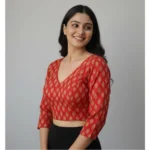 Ajrakh Cotton Blouse - Angle 3
