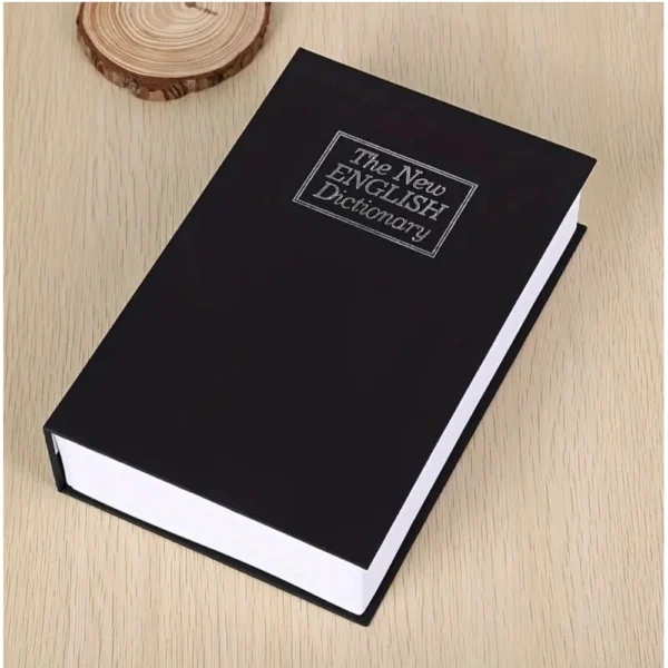 Black secret book safe with number locker