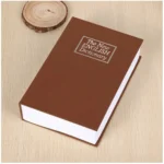 Brown secret book safe with number locker