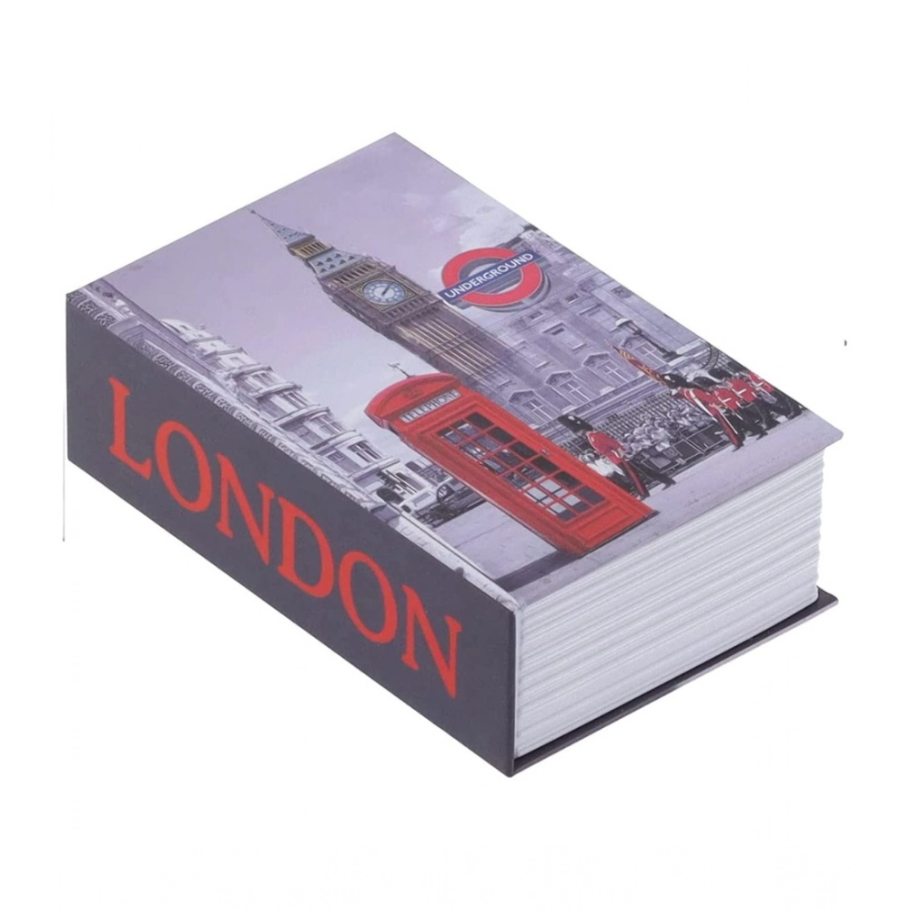 Gray secret book safe with number locker