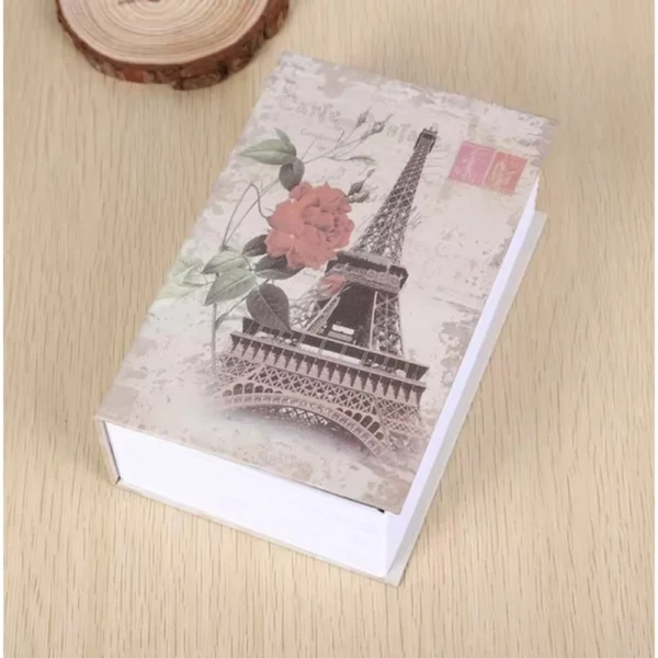 White secret book safe with number locker