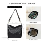 Generic Women's PU Leather Zipper Handbag (Black) - Image 3