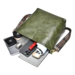 Generic Women's PU Leather Zipper Handbag (Green) - Image 4