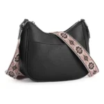 Black Women's PU Leather Sling Bag
