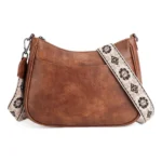 Brown Women's PU Leather Sling Bag
