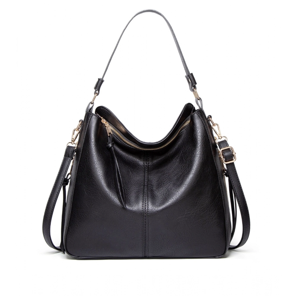 Black Women's PU Leather Handbag
