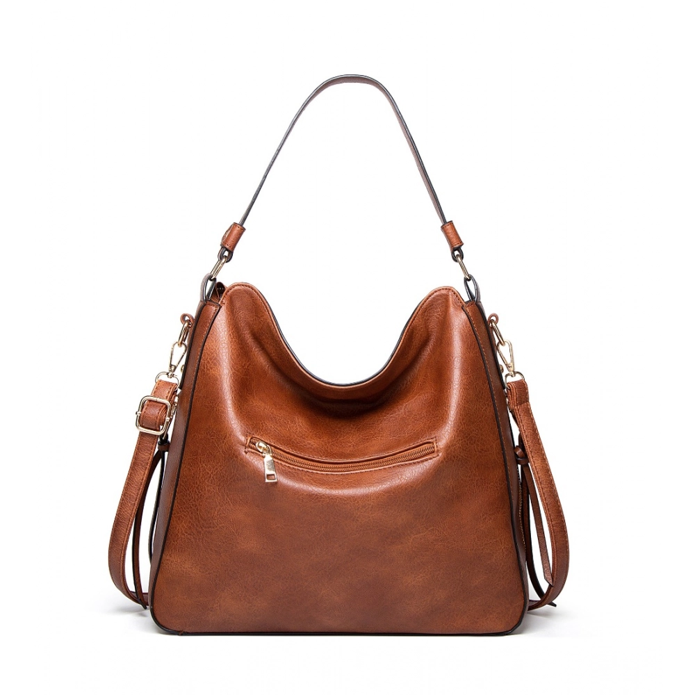 Brown Women's PU Leather Handbag