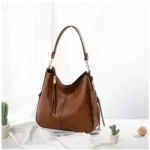 Generic Women's PU Leather Zipper Handbag - Image 2