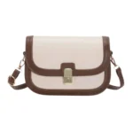 Beige Women's PU Leather Sling Bag