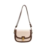 Generic Women's PU Leather Zipper Sling Bag (Beige) - Image 3