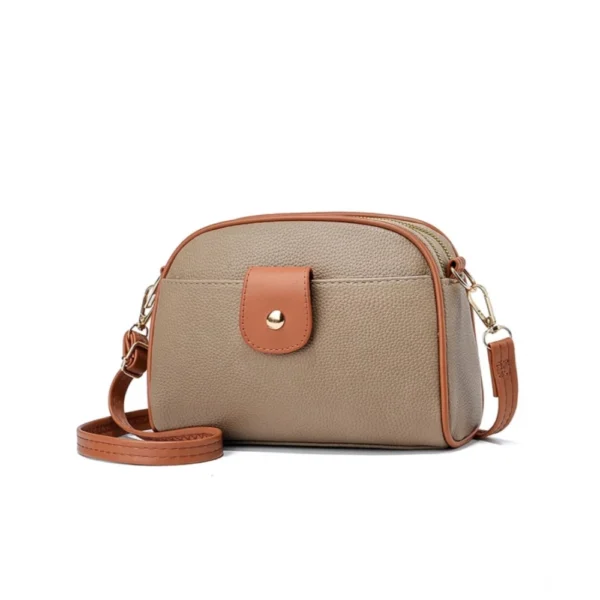 Khakhi Women's PU Leather Sling Bag