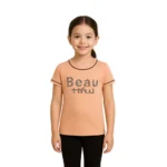 Girl's Sandal Beach Cotton Printed T-Shirt