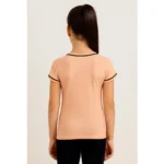 Generic Girl's Cotton Printeded Round Neck T-Shirt (Sandal Beach) - Image 2