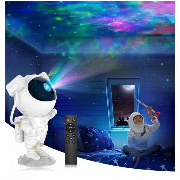 Plastic Astronaut Design Galaxy Projector Night Lamp