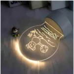 Generic Glass 3D Illusion LED Creative Visualization Lamp - Image 2