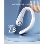 Generic Plastic USB Rechargeable Wearable Neck Fan (Single Piece) - Image 2