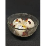 Generic Soya Wax, Glass Rasgulla-Style Candle 3 Rasagulla in a Single Bowl - Image 2