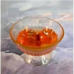 Generic Soya Wax, Glass Gulab Jamun Candle 2Pcs in a Single Bowl