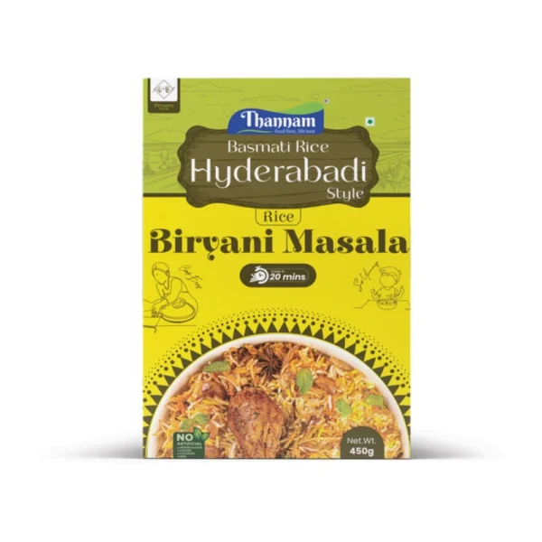 Thannam Hyderabad Biryani Masala Powder with Rice pack