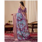 Printed Faux Silk Saree - Angle 2