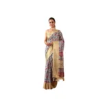 Multicolor Faux Banarasi Silk Printed Saree for Women