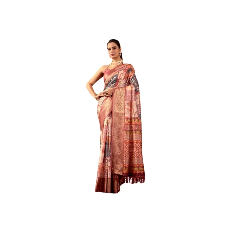 PID-64382-Women-s-Faux-Silk-Printed-Saree-With-Unstitched-Blouse-5-5-Mtr-Peach-1-1000x1000-1.webp NariHaat Peach Faux Silk Printed Saree for Women