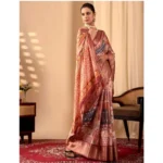 Printed Faux Silk Saree - Angle 4