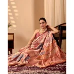 Printed Faux Silk Saree - Angle 3